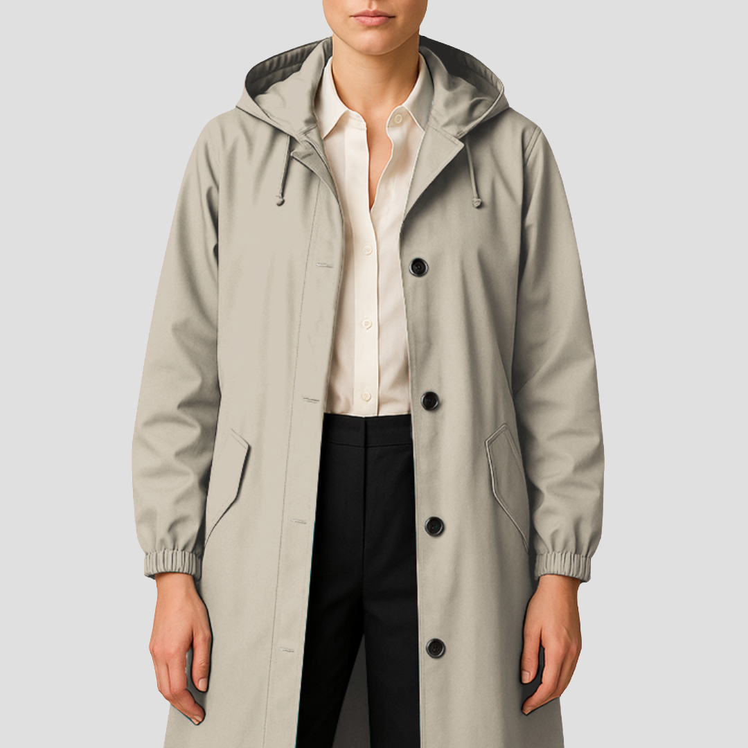 Geneviève | Imperméable Léger à Capuche