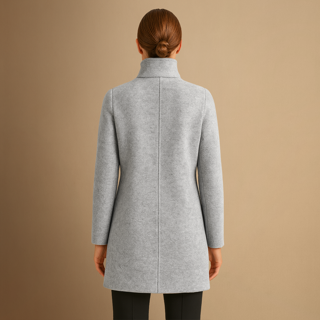 Julia | Manteau Long Laine Élégant