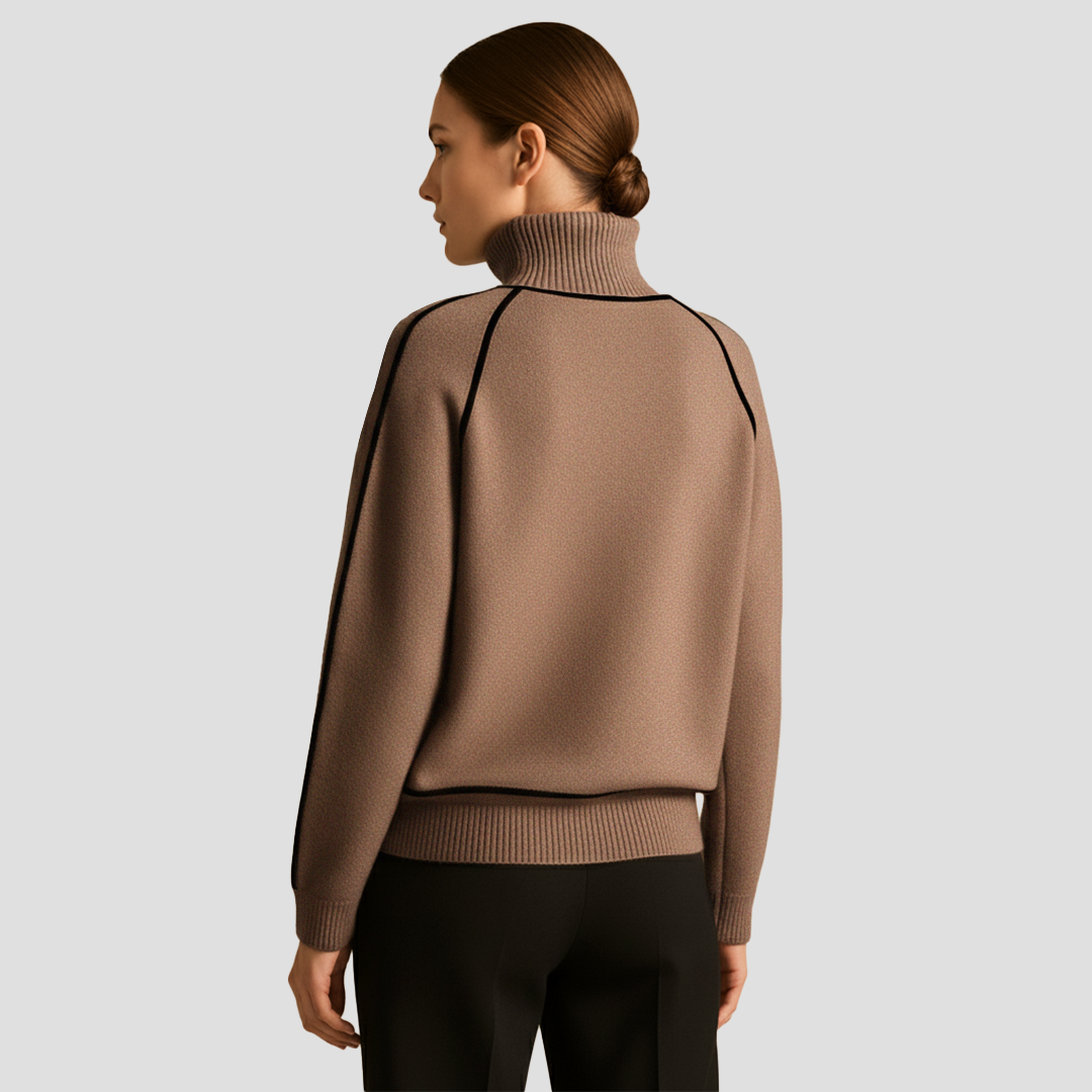 Marceline | Pull Col Roulé en Maille