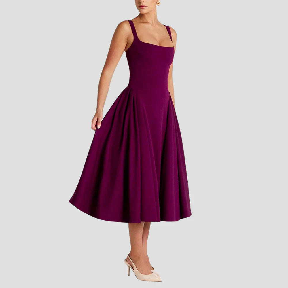 Lison | Robe Midi Élégante