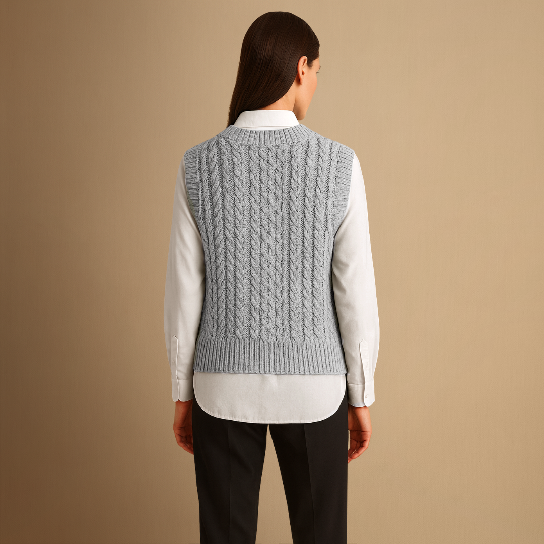 Pierrette | Pull Tricoté Sans Manches