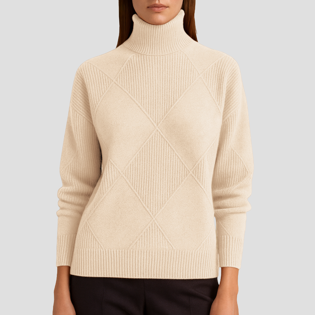 Séraphine | Pull Col Roulé en Maille