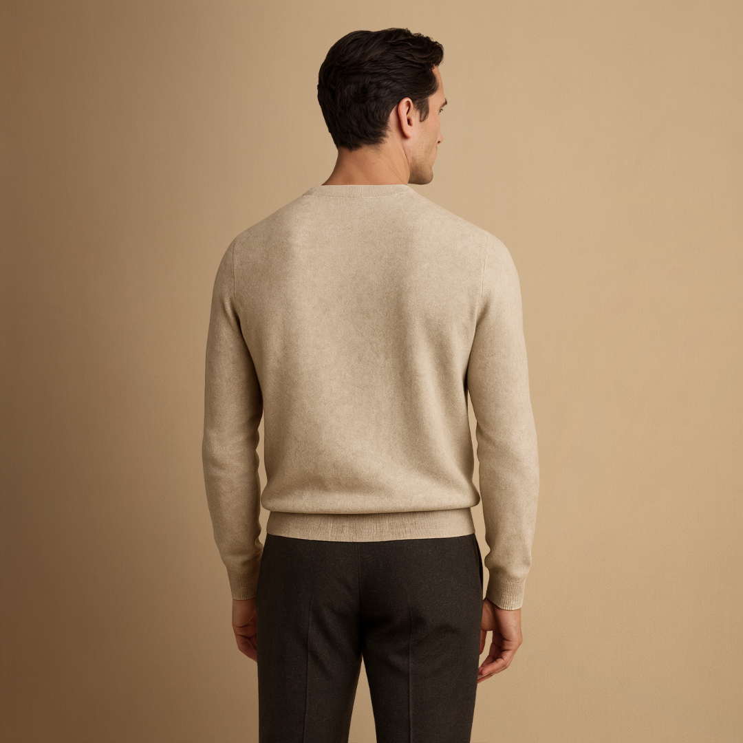 Médard | Pull Henley en Cachemire