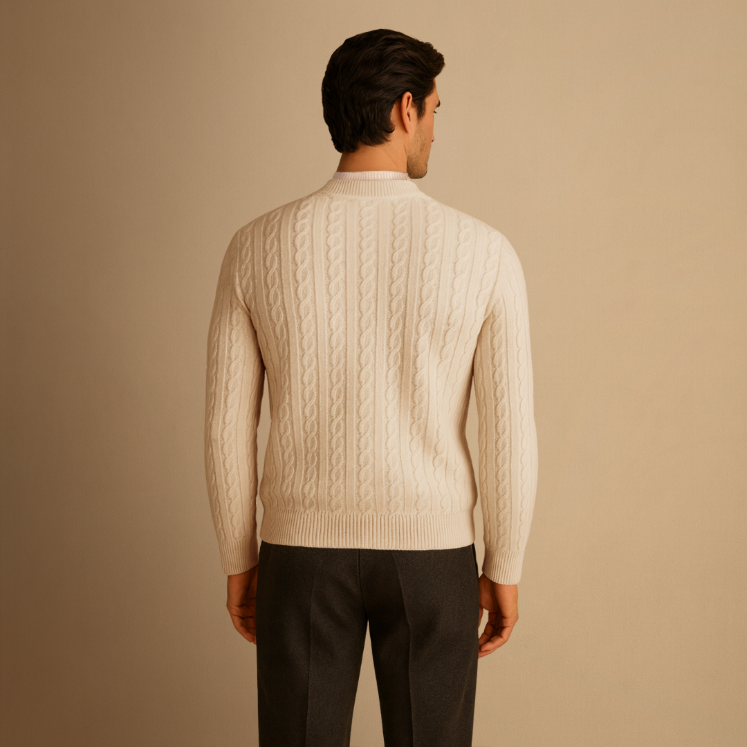 Samuel | Pull Torsadé Boutonné