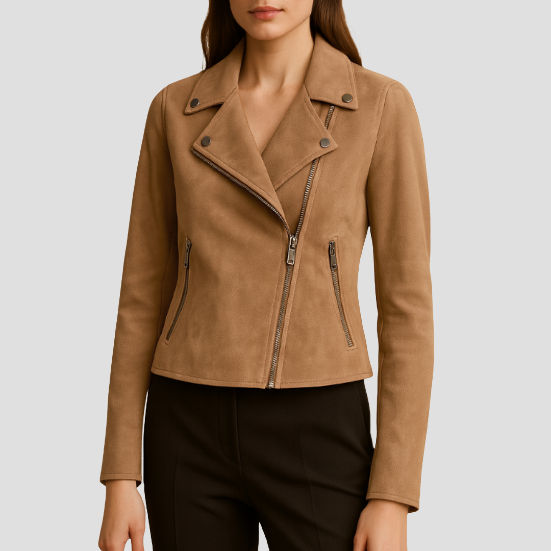 Camille | Veste Biker Asymétrique