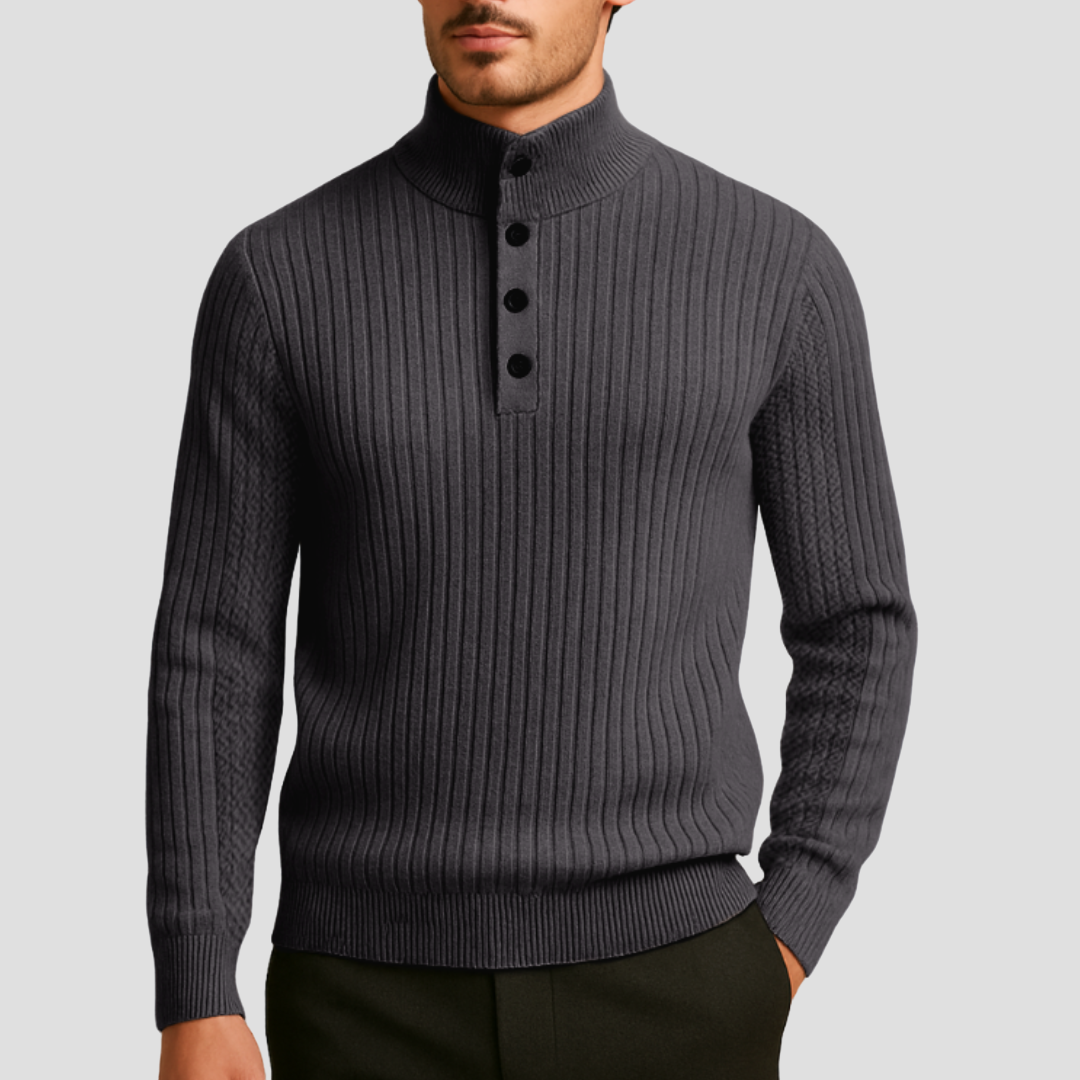 Napoleon | Pull Henley Côtelé