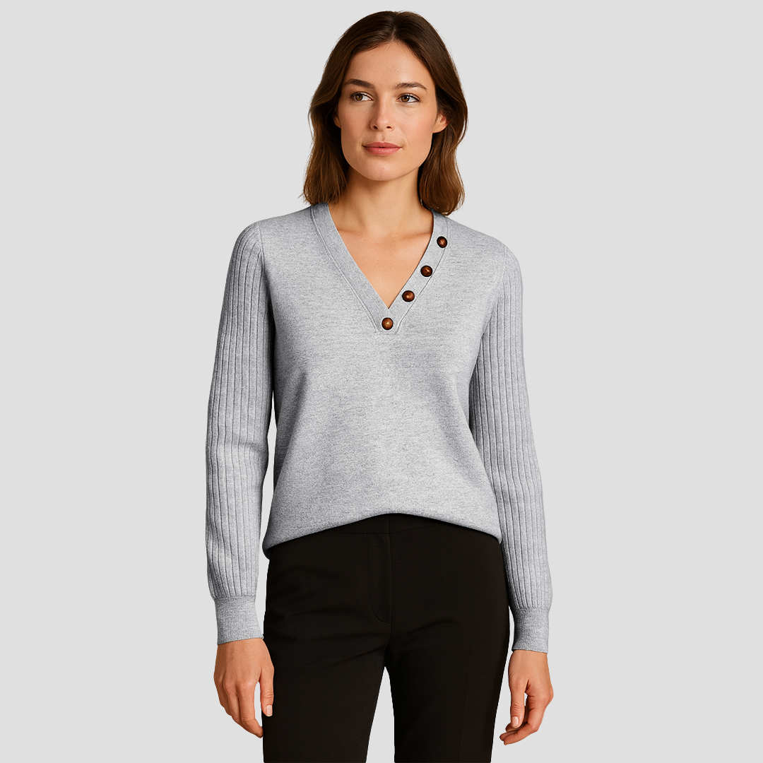 Toinette | Pull Col V Raffiné