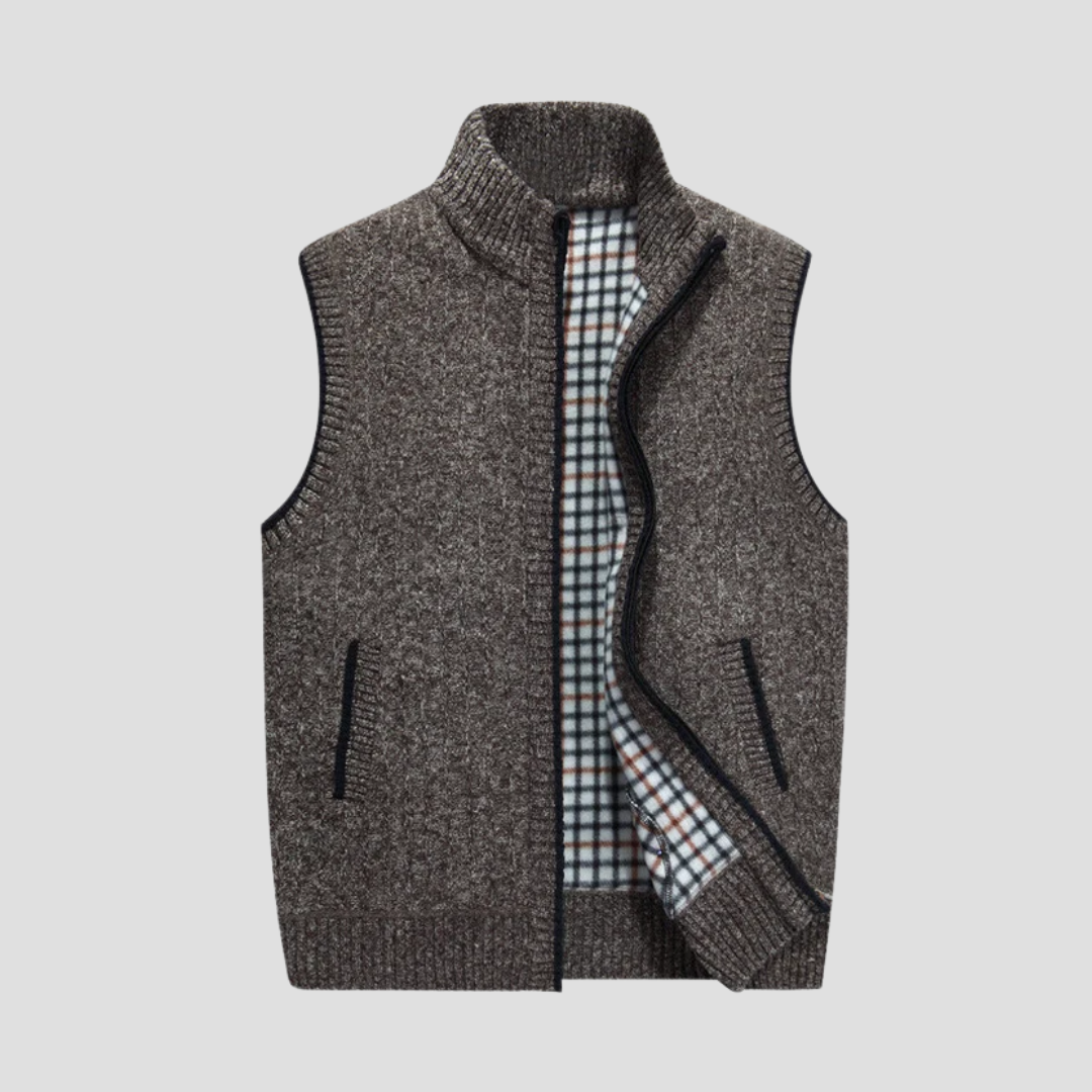Amédée | Gilet Col Montant Chic