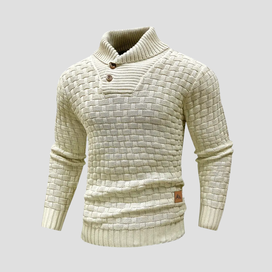 Dax | Pull Maille Col Boutonné