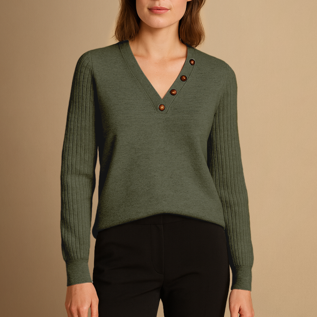 Toinette | Pull Col V Raffiné