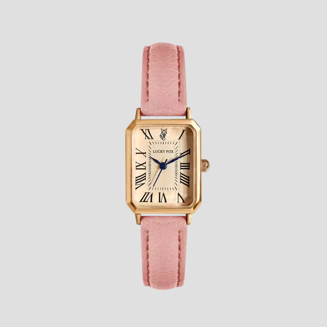 Arlène | Montre Carrée Bracelet Cuir
