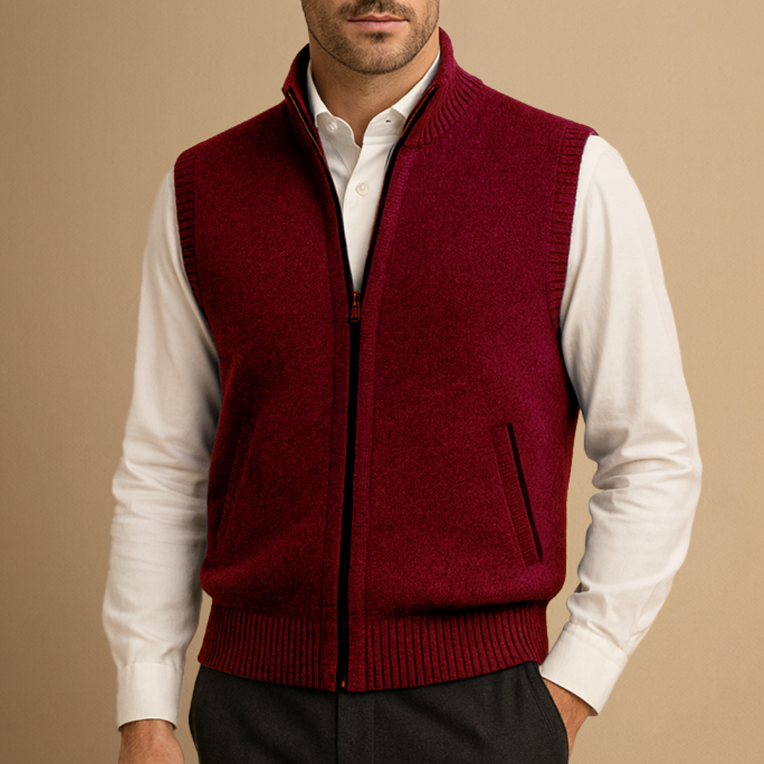 Amédée | Gilet Col Montant Chic