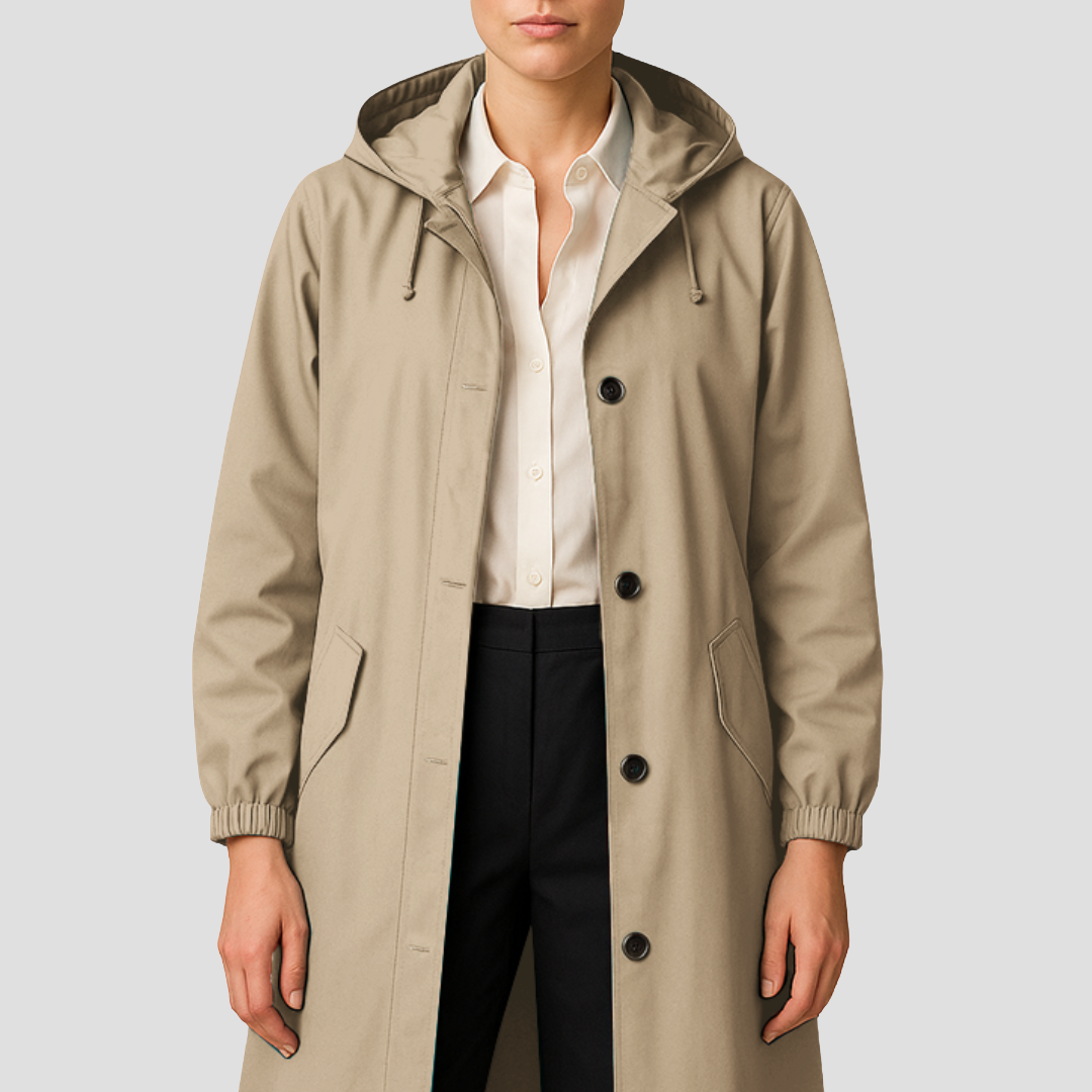Geneviève | Imperméable Léger à Capuche