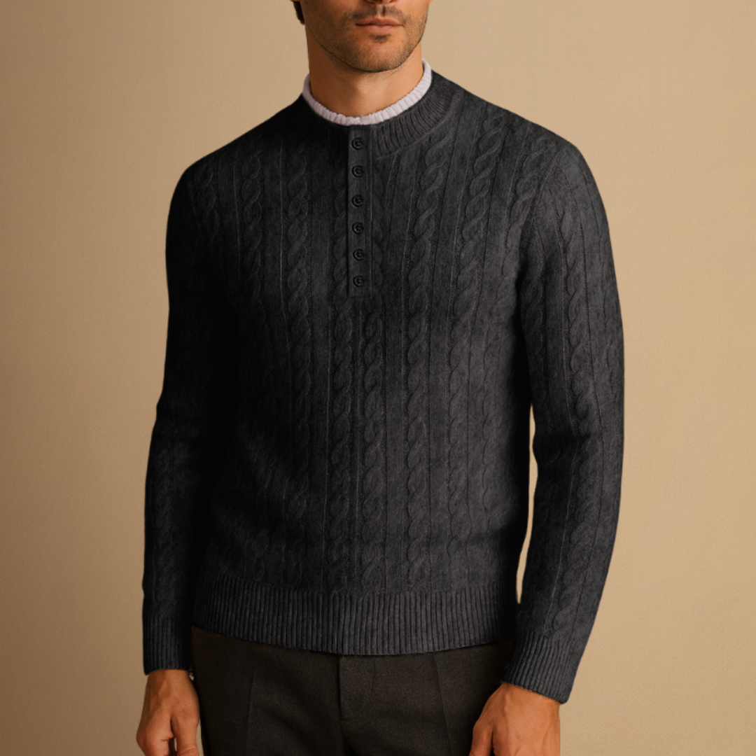 Samuel | Pull Torsadé Boutonné
