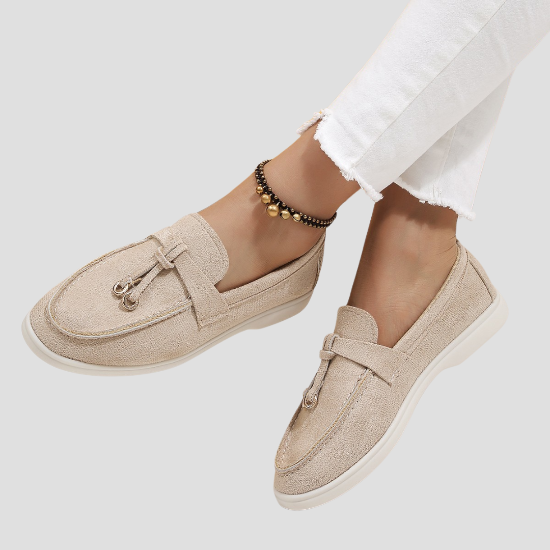 Axelle | Femme Mocassins en Cuir Véritable