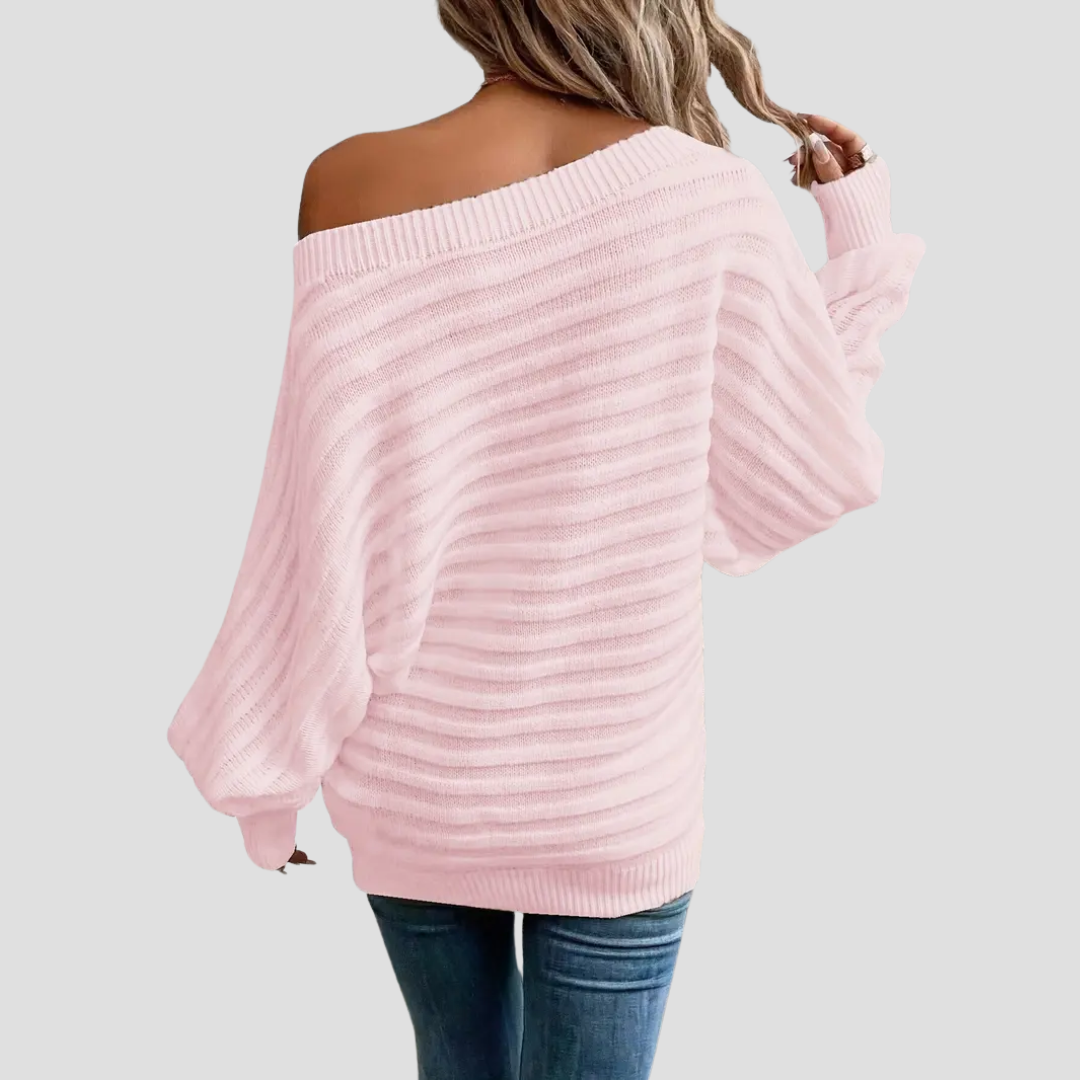 Maryse | Pull Épaules Rayées