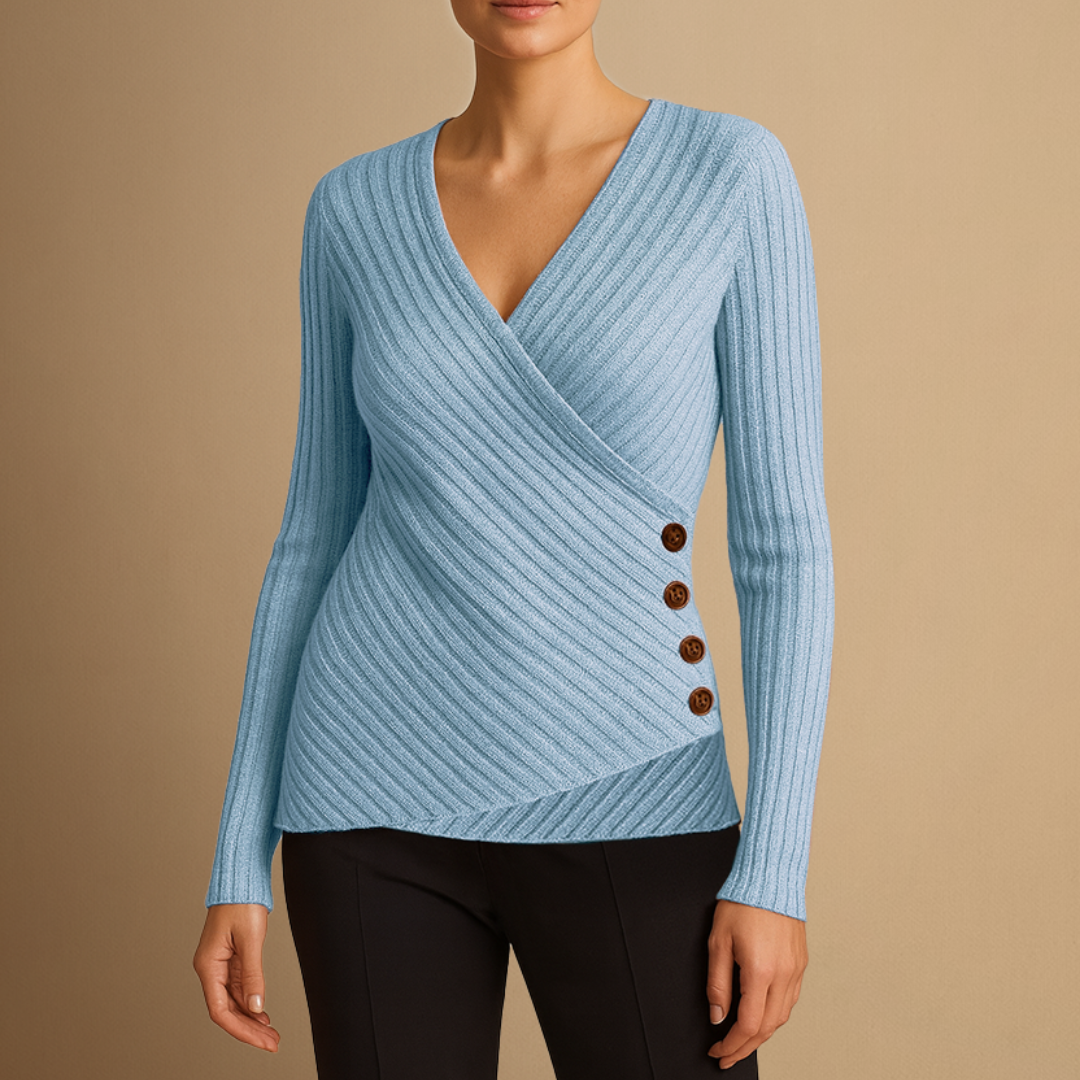 Corinne | Pull Tricoté Col V