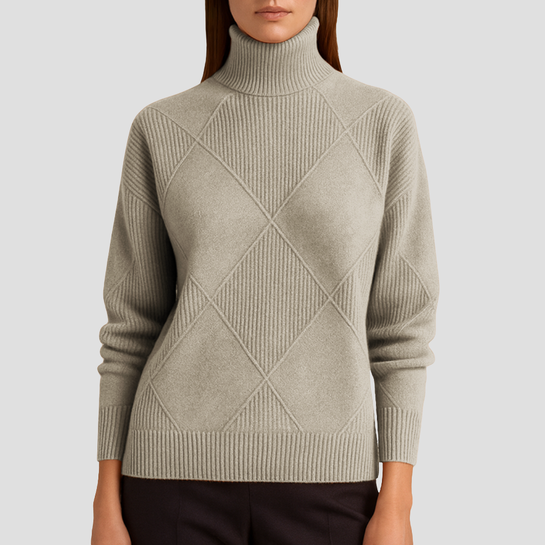 Séraphine | Pull Col Roulé en Maille