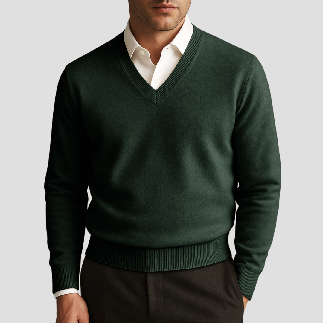 Faustin | Pull en Maille Col V