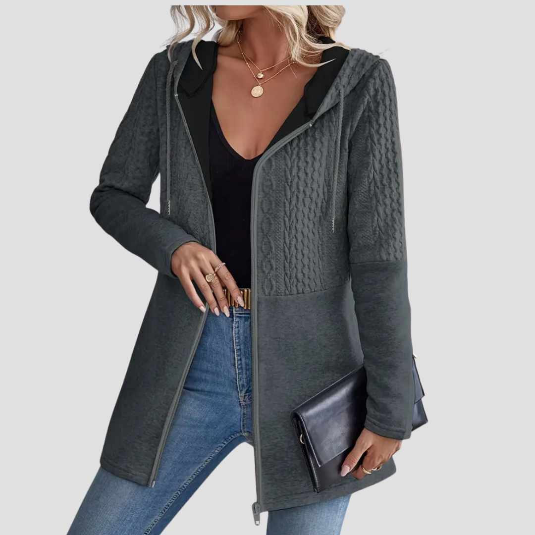 Aglaé | Cardigan à Capuche Zippé