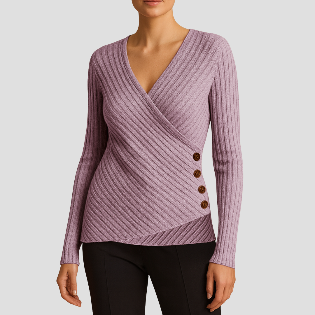 Corinne | Pull Tricoté Col V