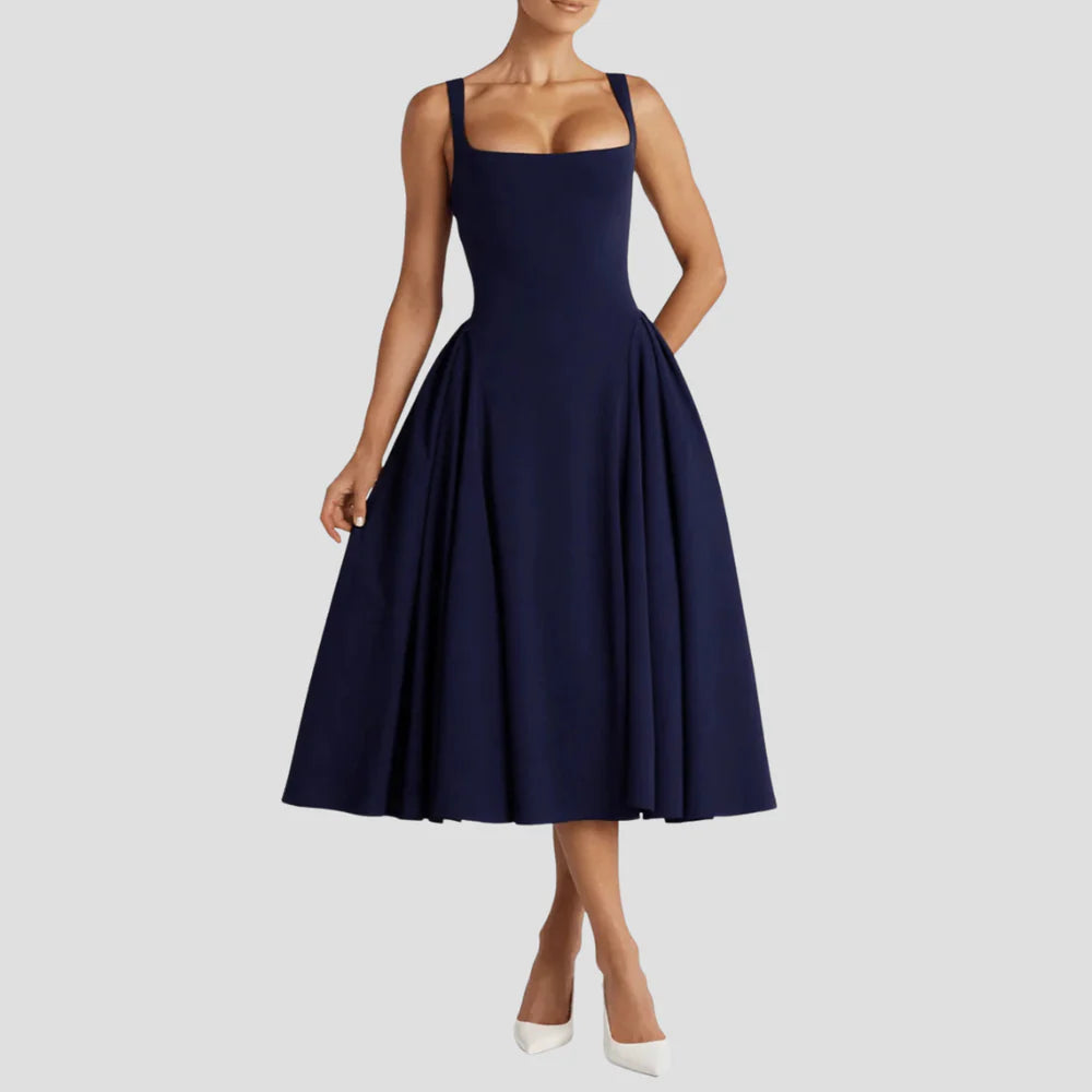 Lison | Robe Midi Élégante