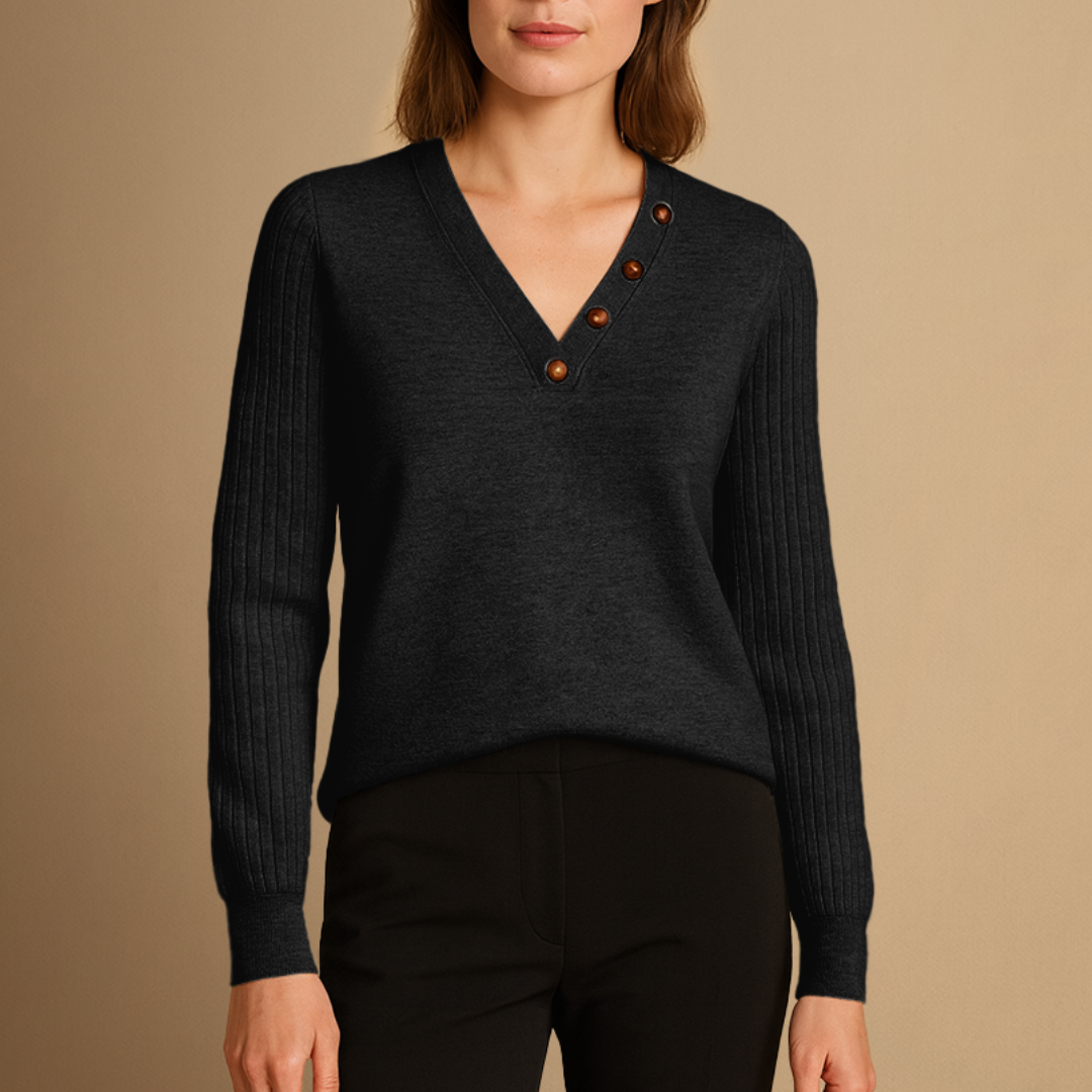 Toinette | Pull Col V Raffiné