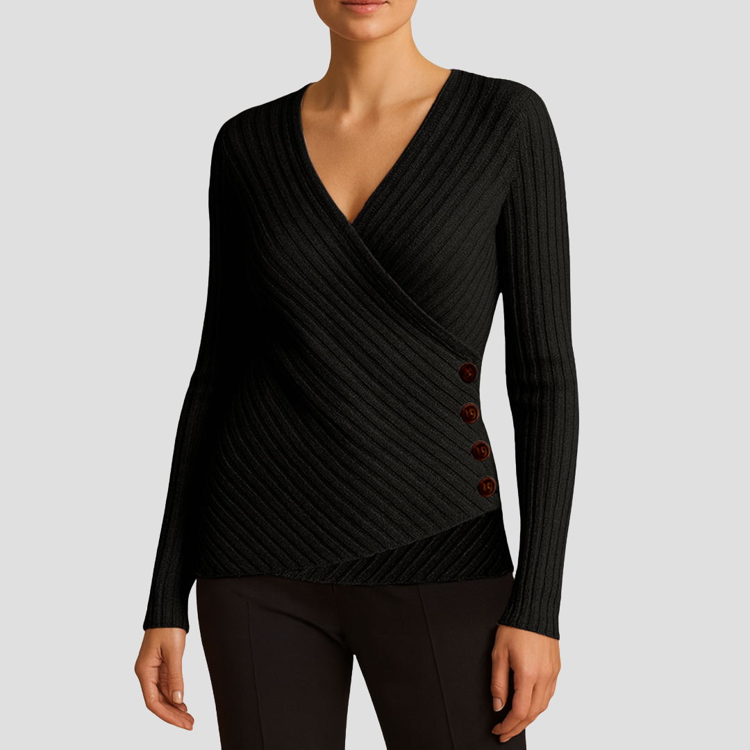 Corinne | Pull Tricoté Col V