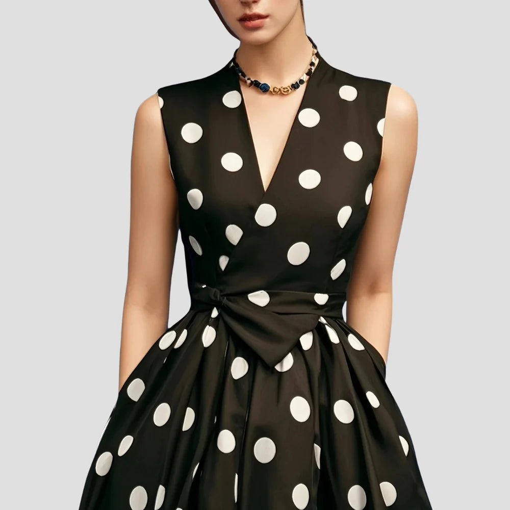 Ambre | Robe Midi à Pois