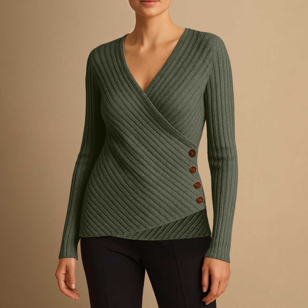 Corinne | Pull Tricoté Col V
