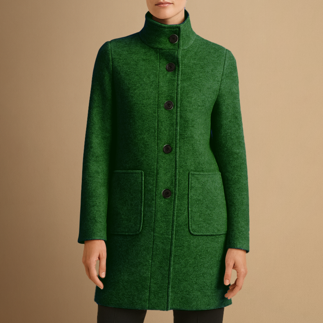Julia | Manteau Long Laine Élégant