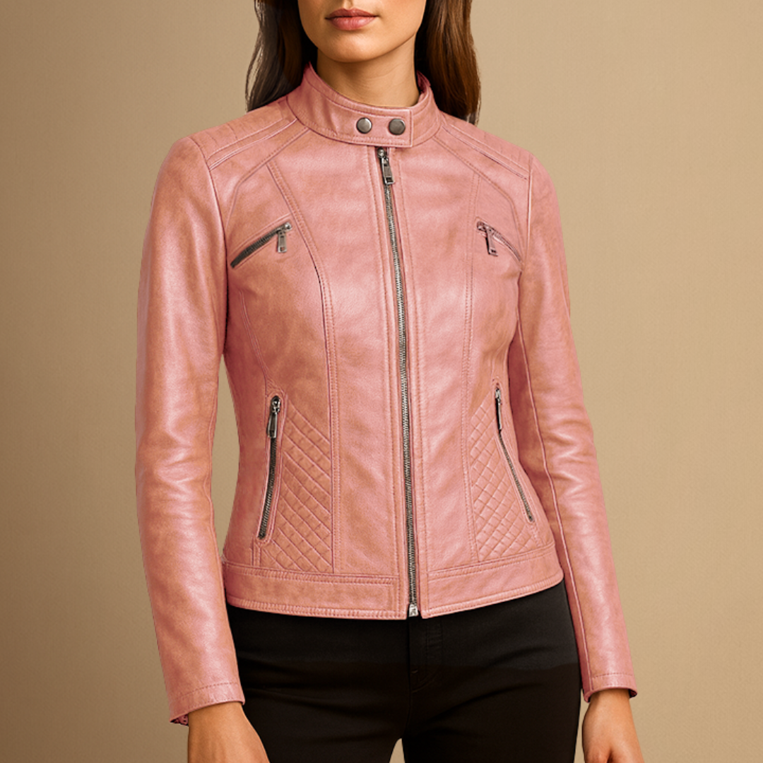 Maëlle | Veste Cuir Cintrée
