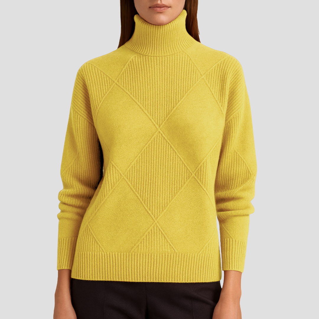 Séraphine | Pull Col Roulé en Maille