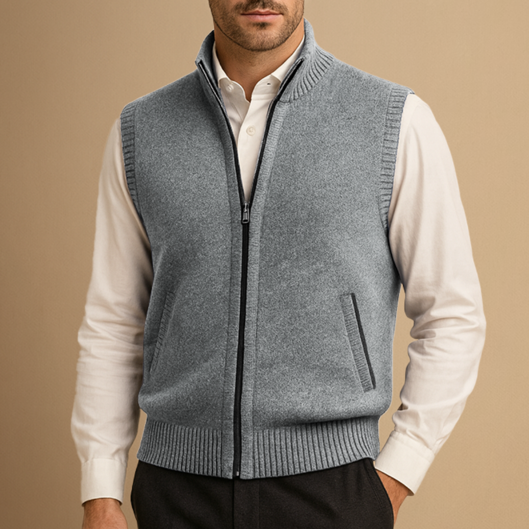 Amédée | Gilet Col Montant Chic