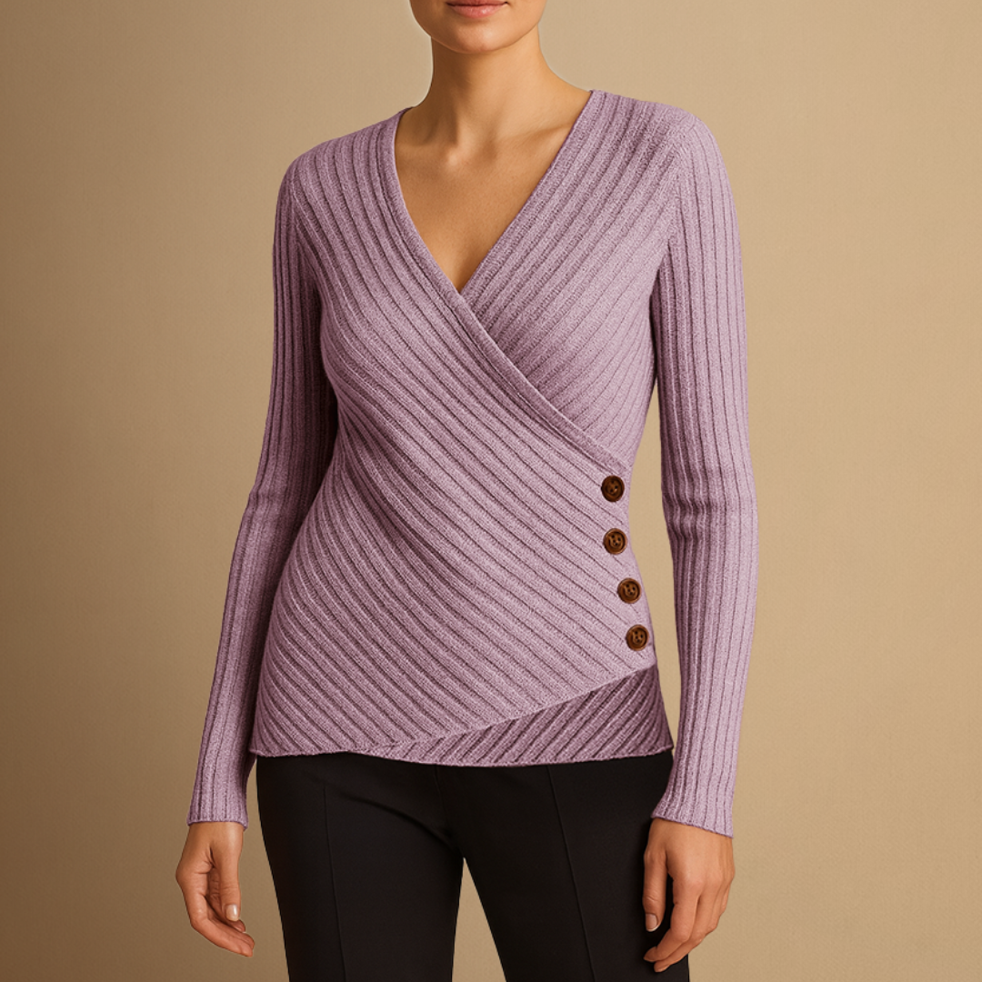 Corinne | Pull Tricoté Col V