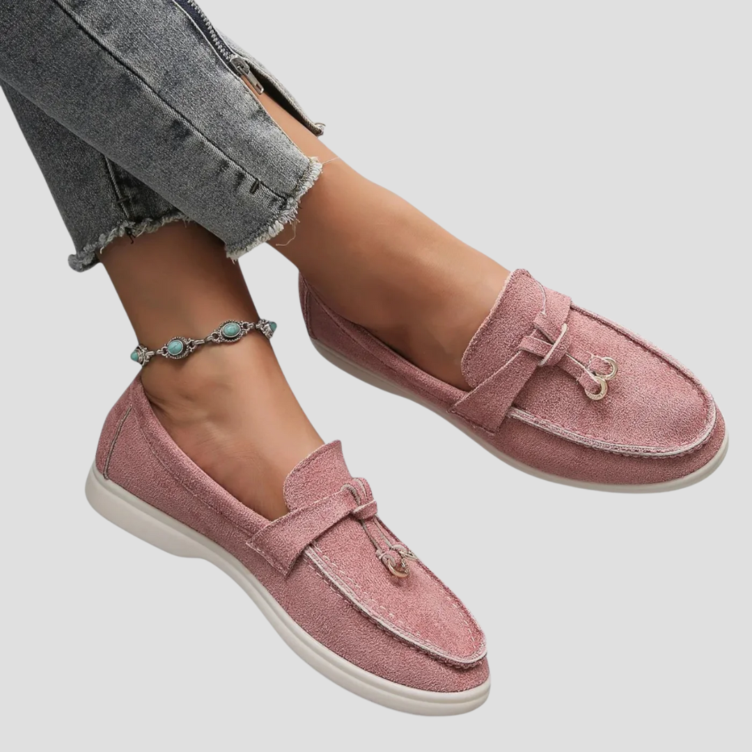 Axelle | Femme Mocassins en Cuir Véritable
