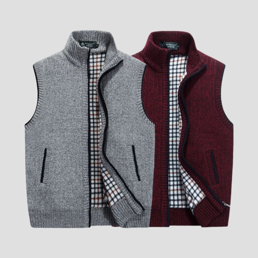 Amédée | Gilet Col Montant Chic