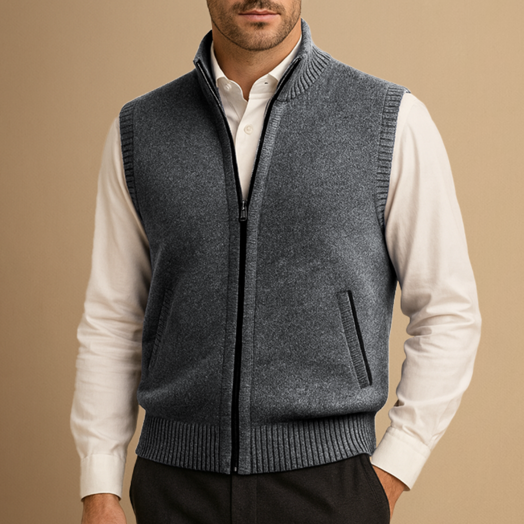 Amédée | Gilet Col Montant Chic