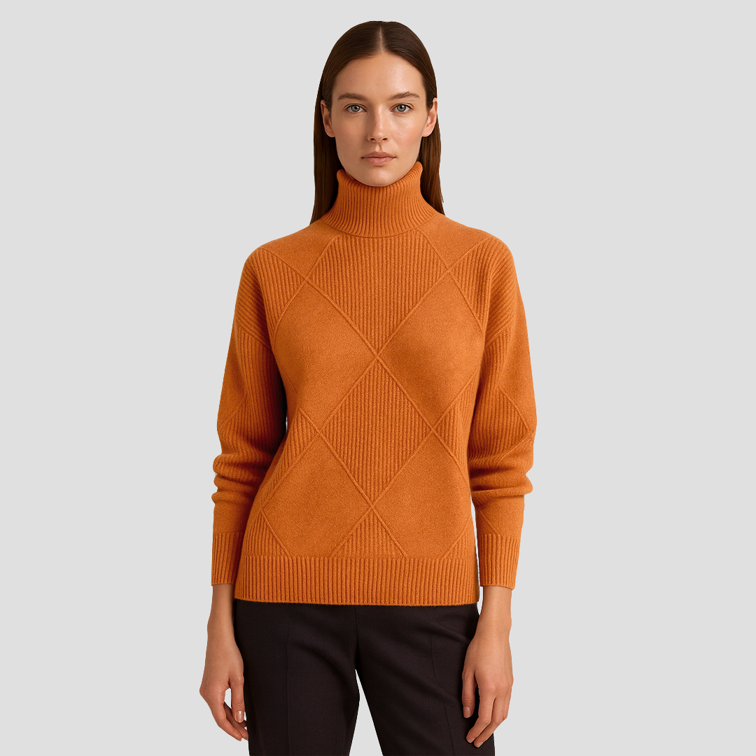 Séraphine | Pull Col Roulé en Maille