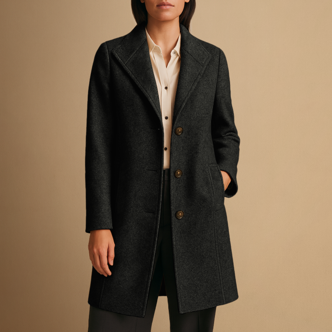 Jacinthe | Manteau Tweed Élégant