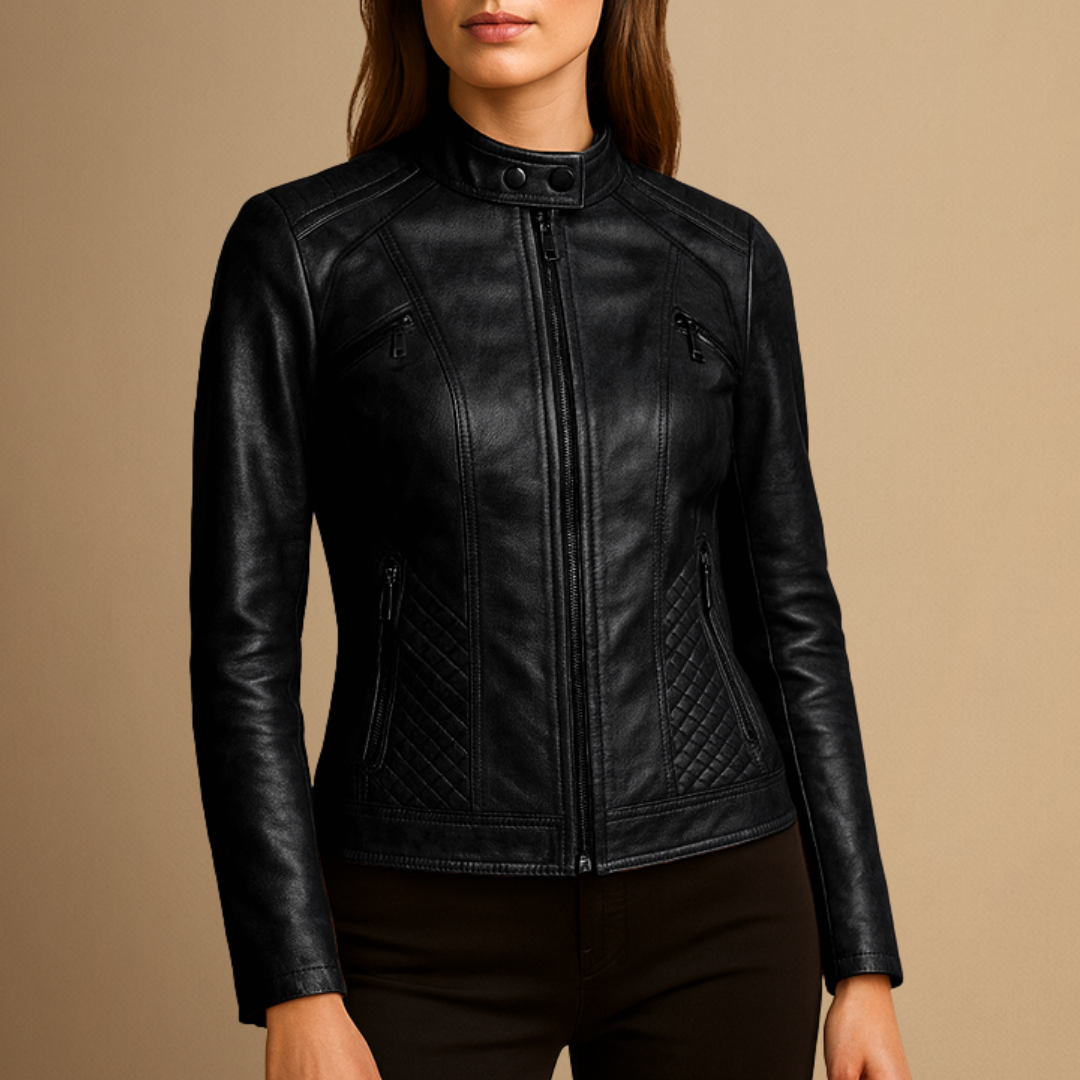 Maëlle | Veste Cuir Cintrée