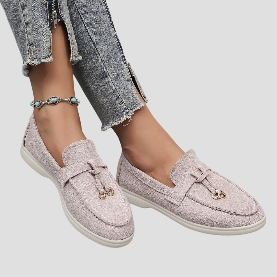 Axelle | Femme Mocassins en Cuir Véritable