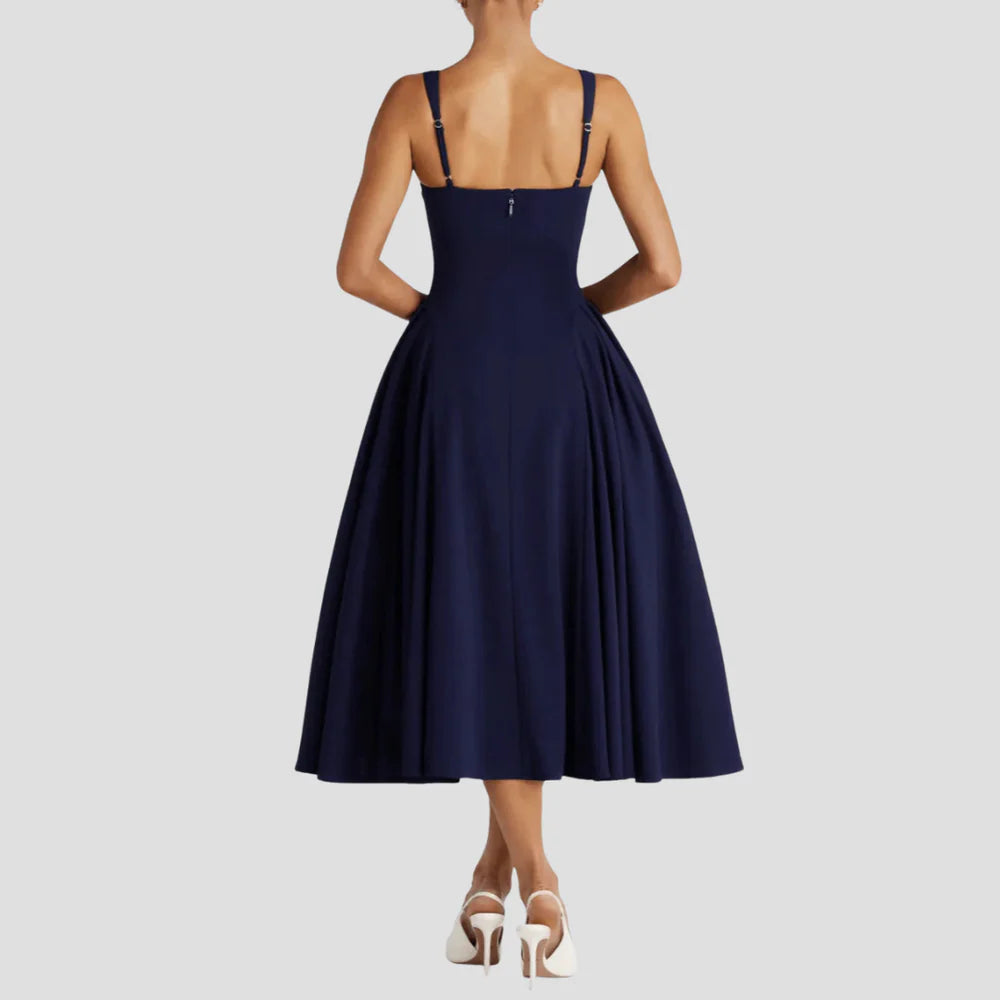 Lison | Robe Midi Élégante