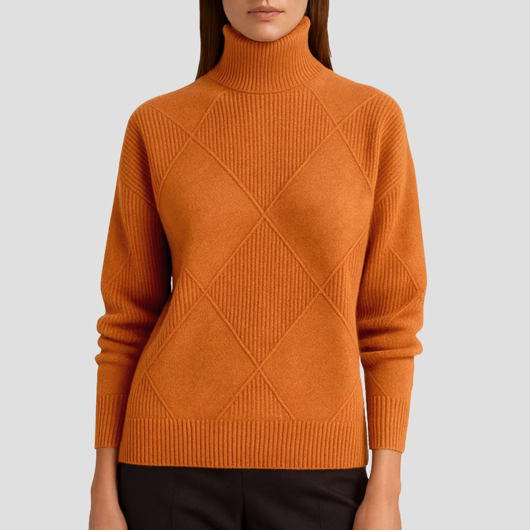 Séraphine | Pull Col Roulé en Maille