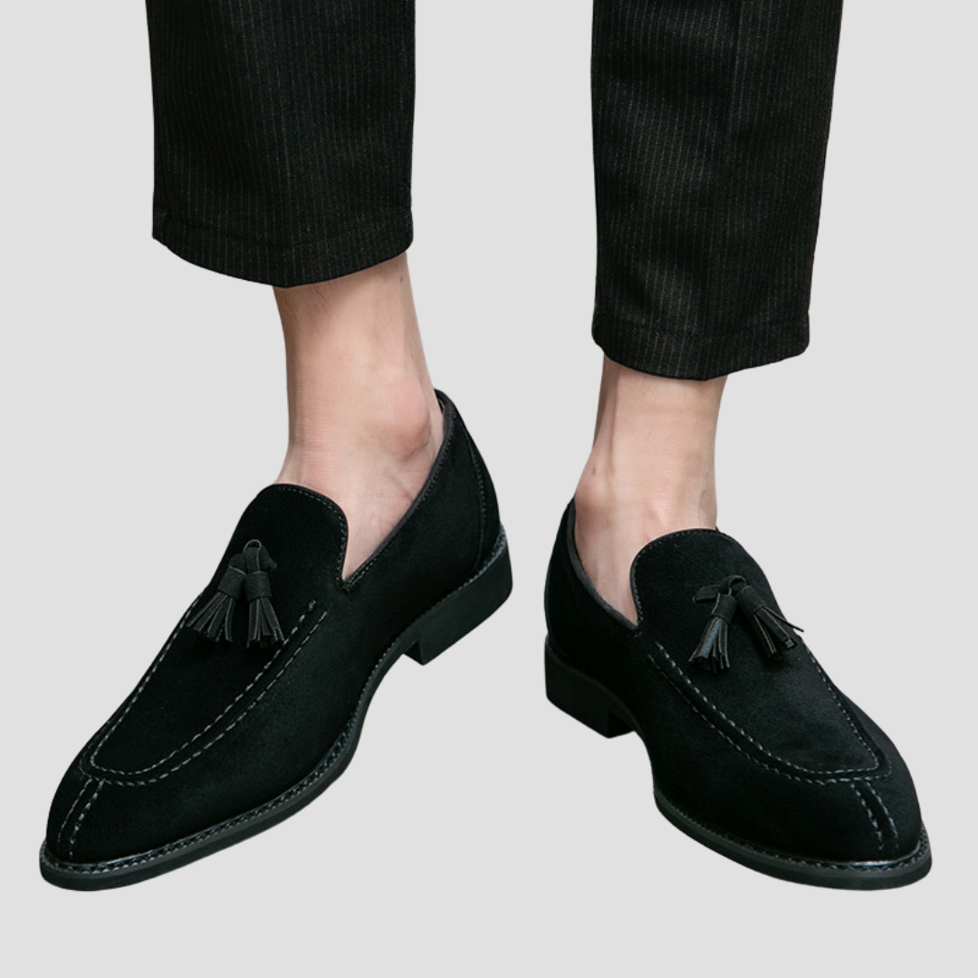 Belrois | Mocassins en Daim Souple avec Pampilles pour Homme – Confort et Raffinement