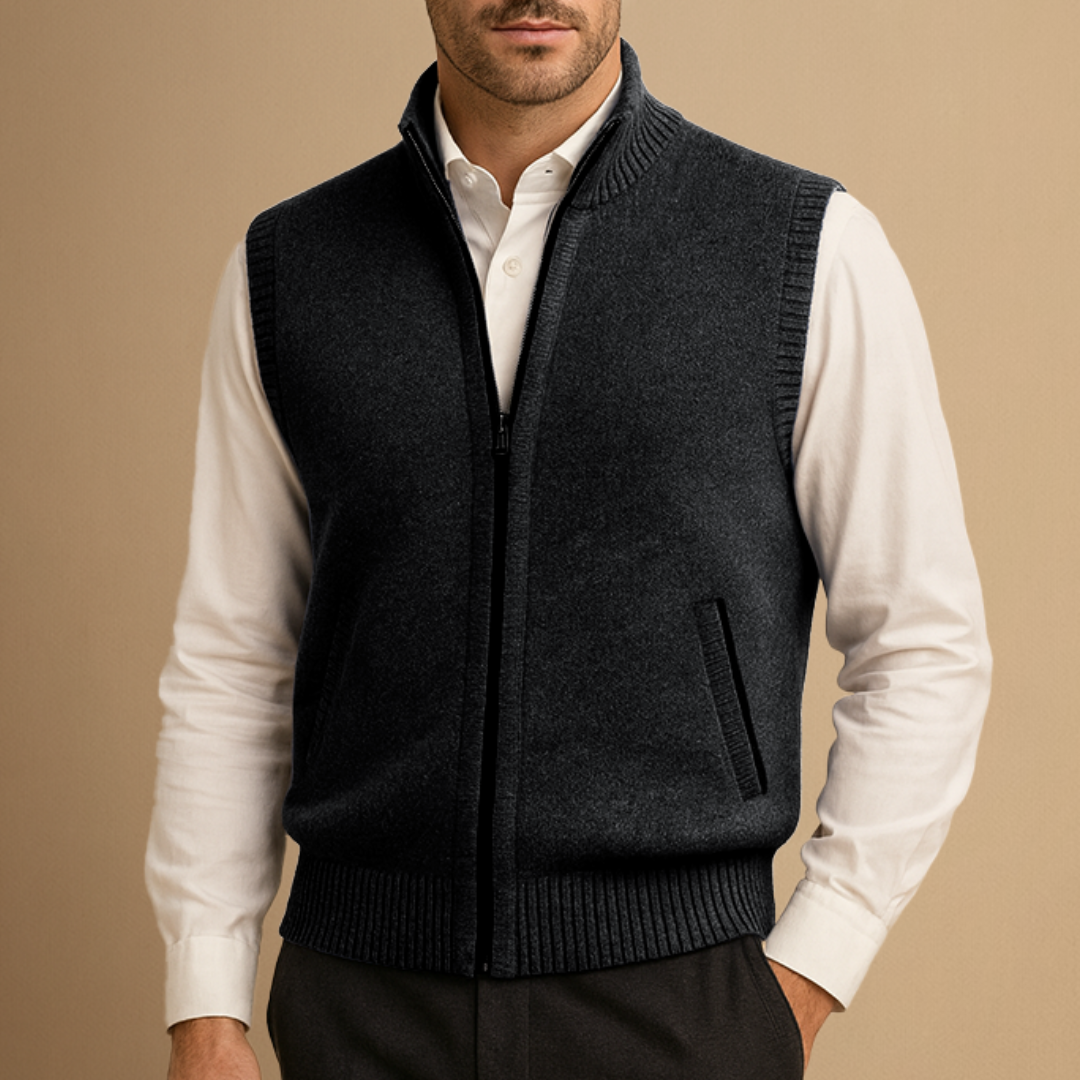 Amédée | Gilet Col Montant Chic