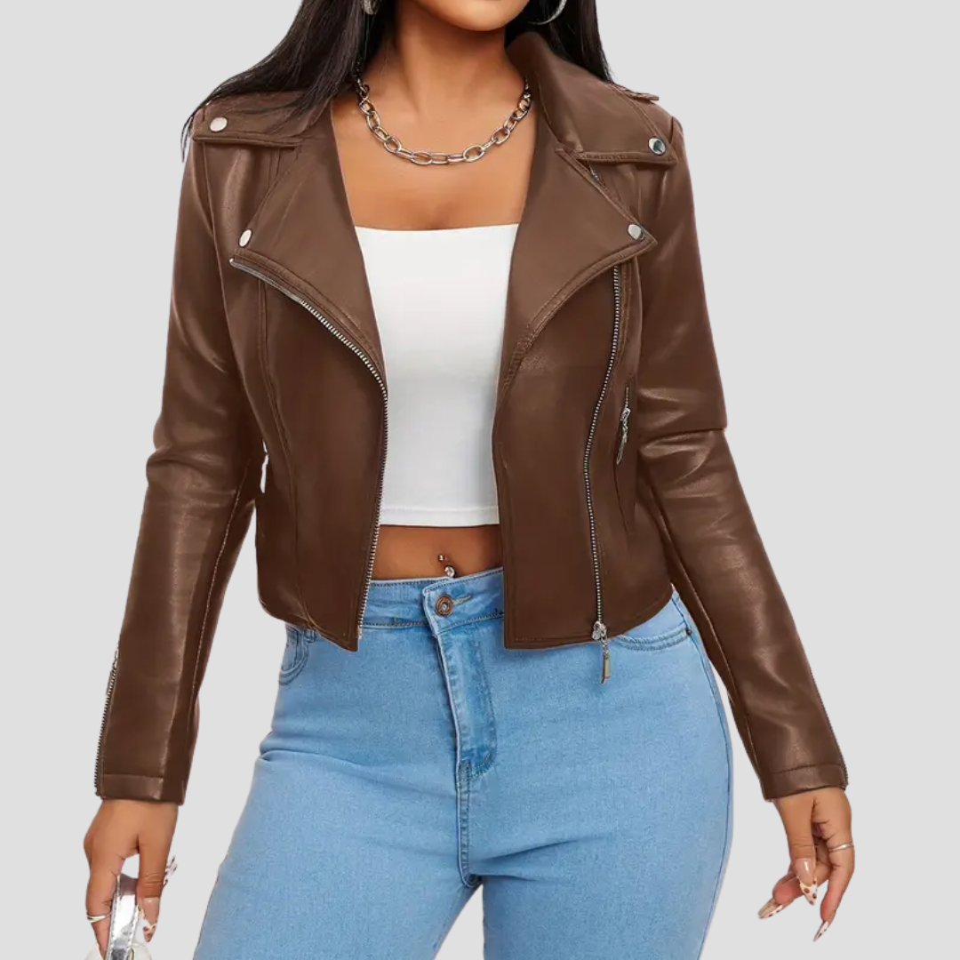 Inès | Veste Biker Élégante