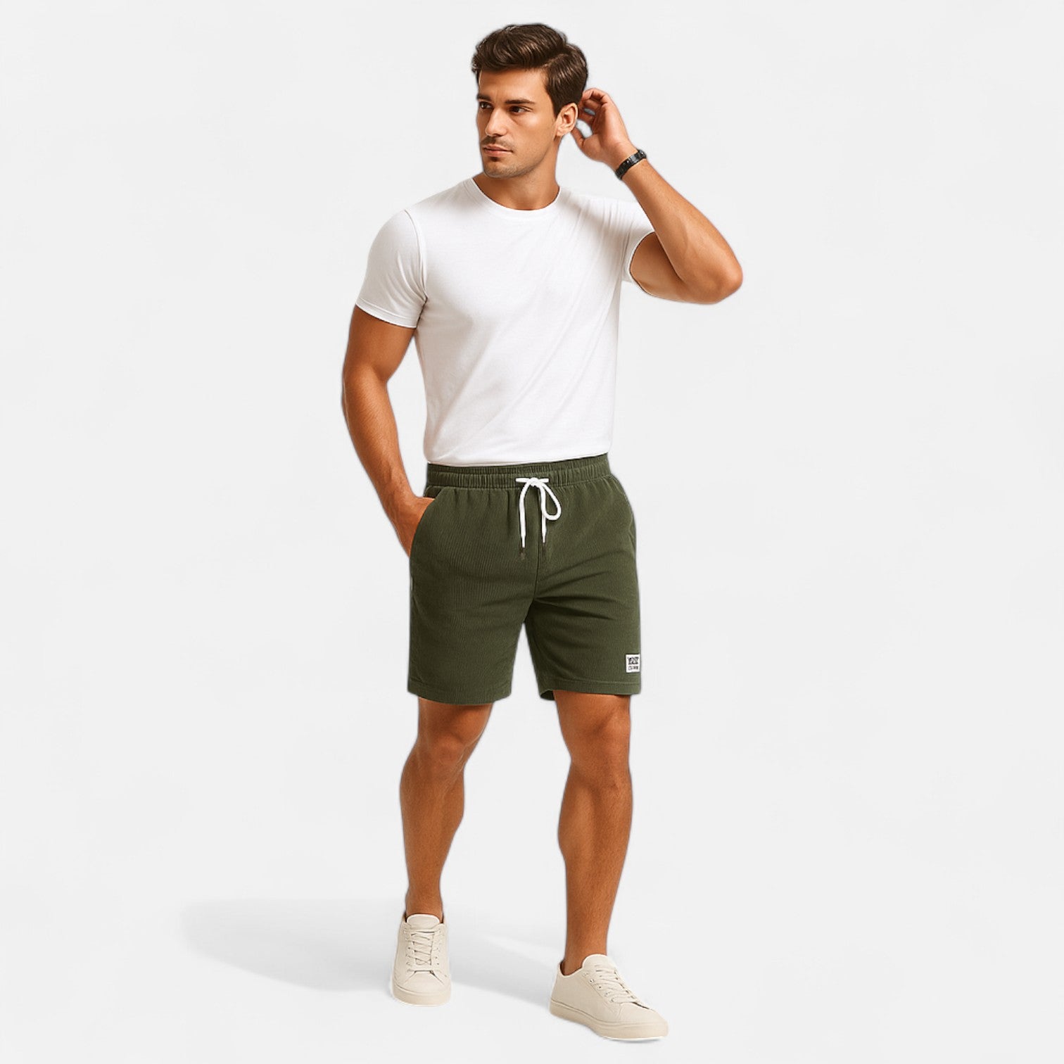 Belrois | Short Décontracté en Velours Côtelé pour Homme – Style Rétro