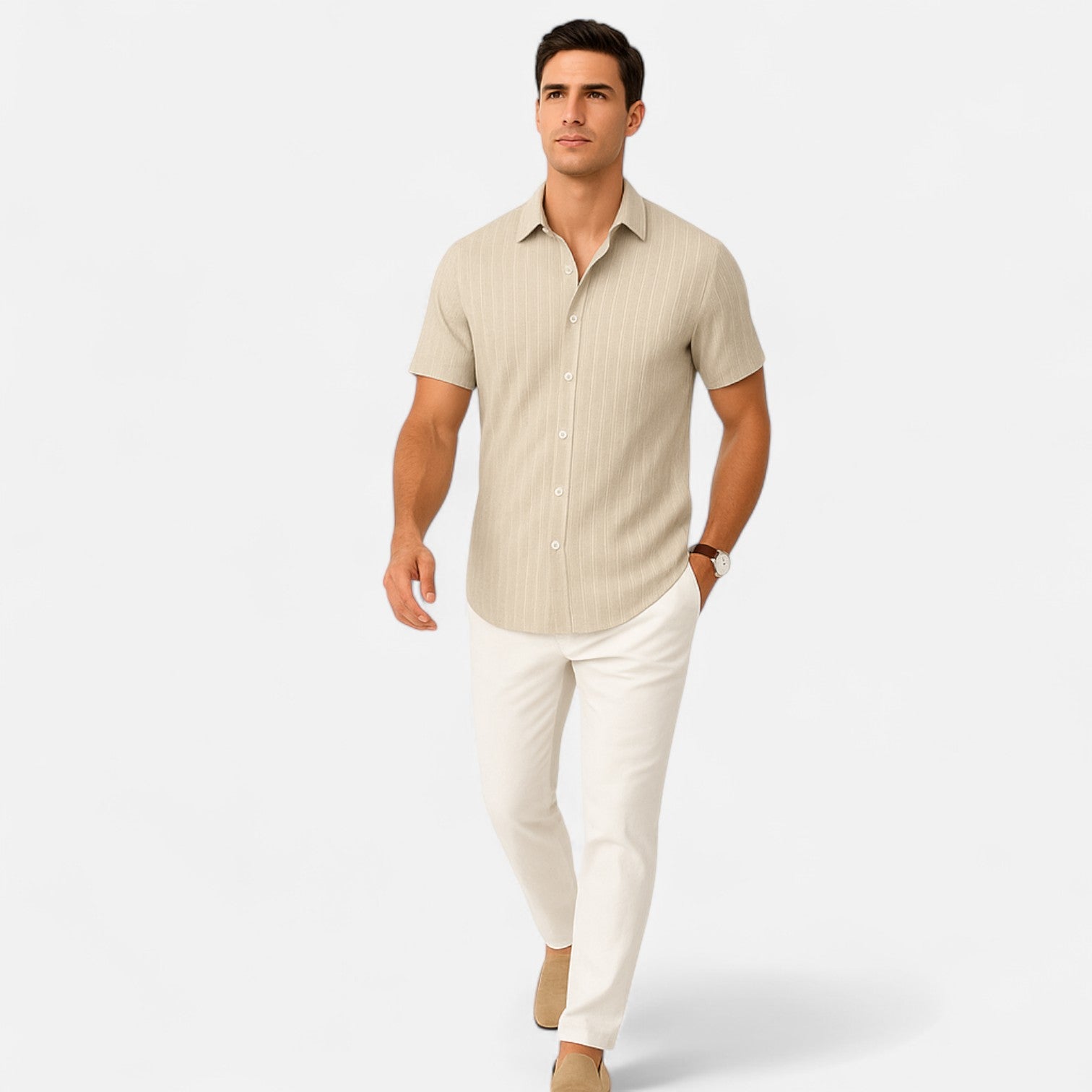 Belrois | Chemise Décontractée Texturée pour Homme – Confort et Élégance