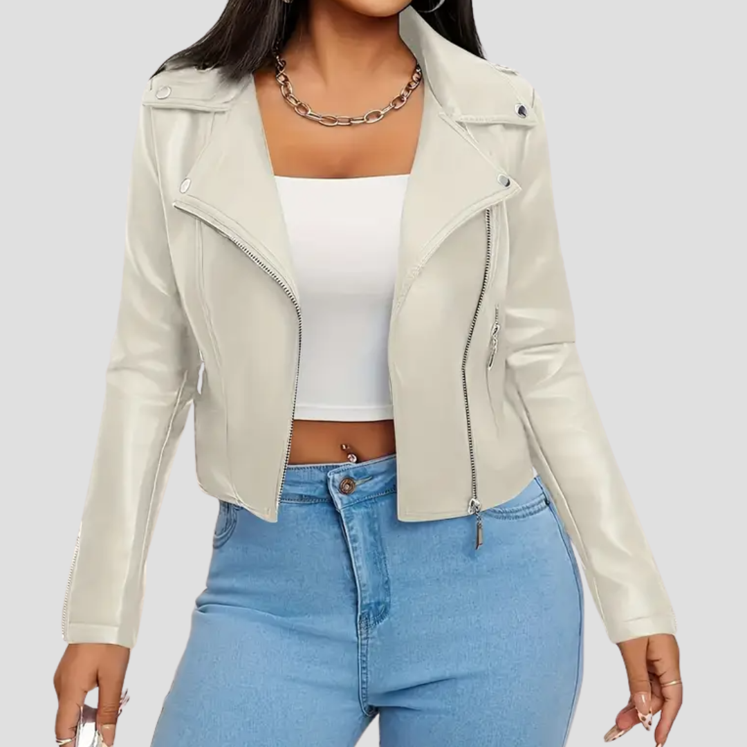 Inès | Veste Biker Élégante